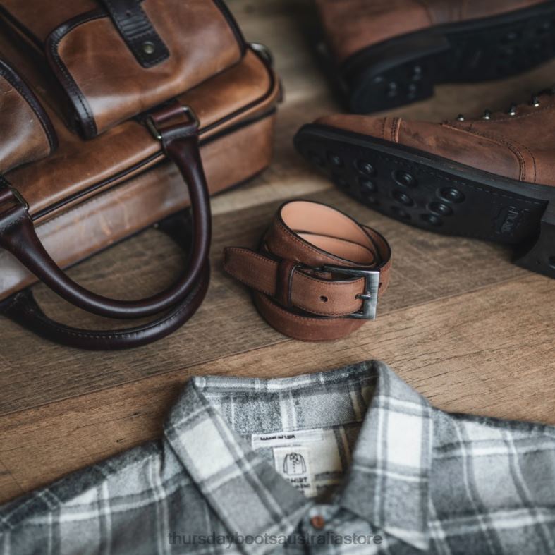 Accessories Arizona Adobe Thursday Boots Men Classic Leather Belt J4B0D169