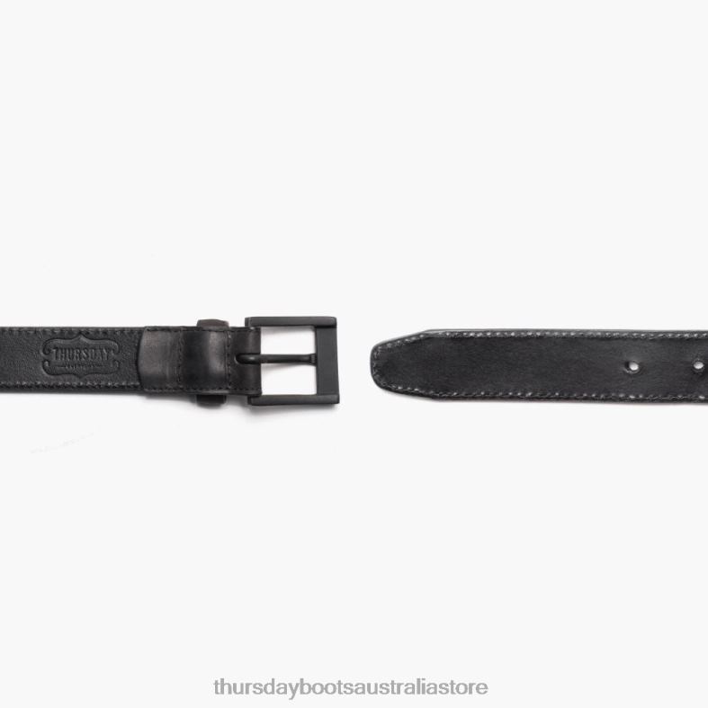 Accessories Black Matte Thursday Boots Men Classic Leather Belt J4B0D161