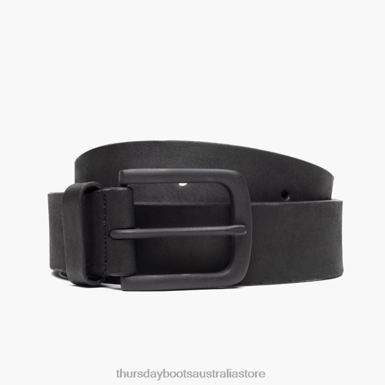Accessories Black Matte Thursday Boots Men Heritage Leather Belt J4B0D176