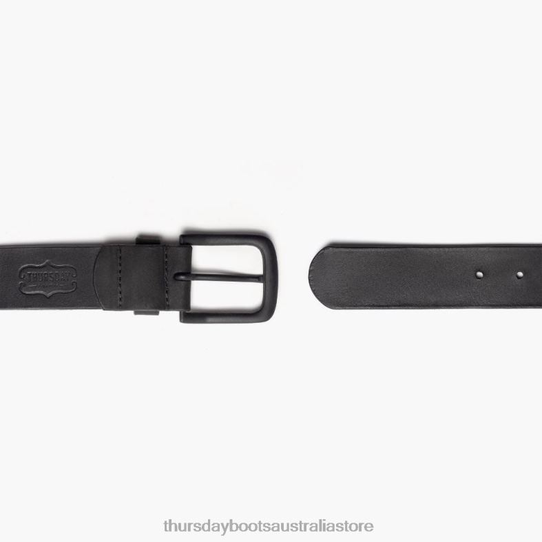 Accessories Black Matte Thursday Boots Men Heritage Leather Belt J4B0D176
