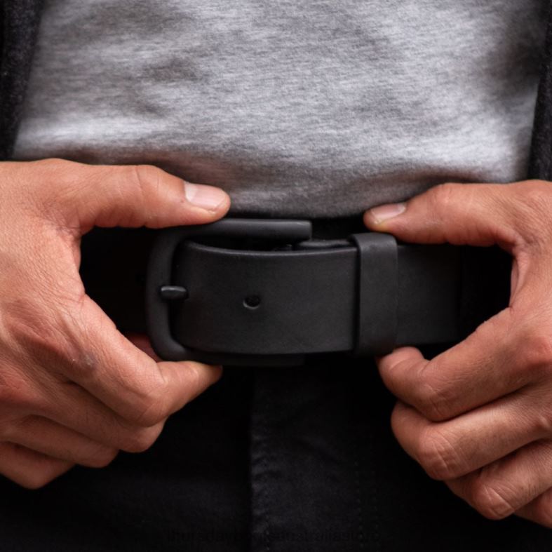 Accessories Black Matte Thursday Boots Men Heritage Leather Belt J4B0D176