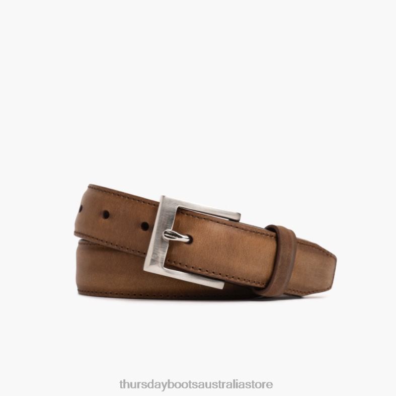Accessories Burnt Copper Thursday Boots Men Classic Leather Belt J4B0D170