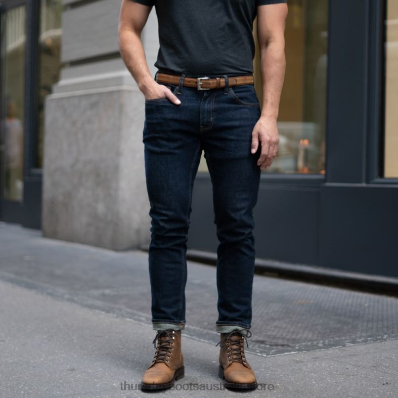 Accessories Burnt Copper Thursday Boots Men Classic Leather Belt J4B0D170