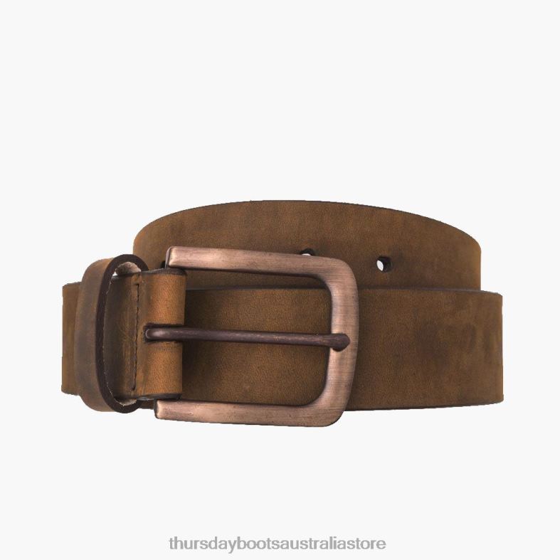 Accessories Burnt Copper Thursday Boots Men Heritage Leather Belt J4B0D182