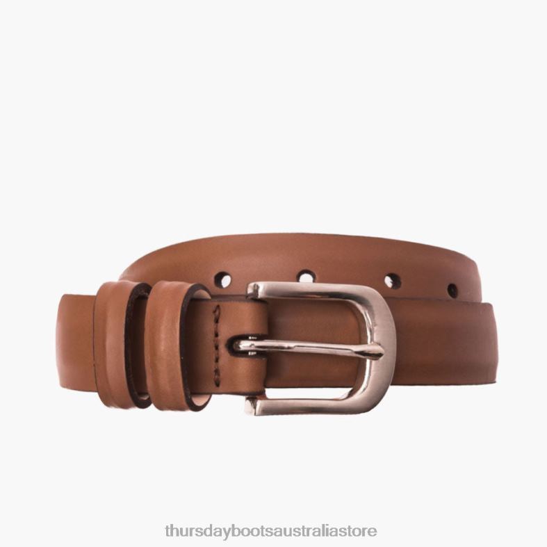 Accessories Chestnut Thursday Boots Men Refined Leather Belt J4B0D263