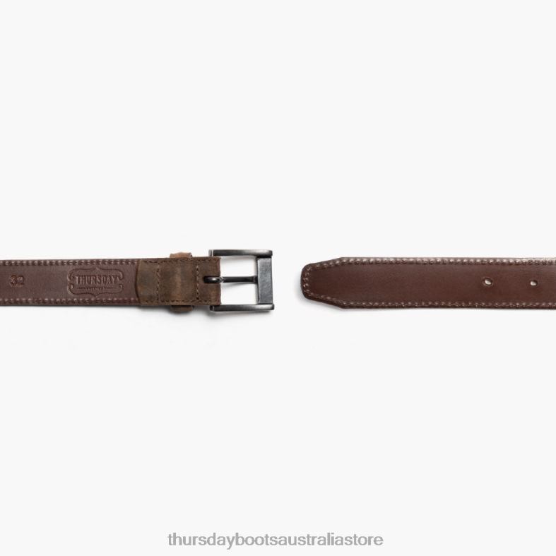 Accessories Mocha Thursday Boots Men Classic Leather Belt J4B0D175