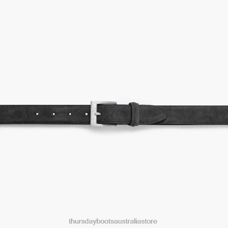 Accessories Shadow Grey Thursday Boots Men Classic Leather Belt J4B0D173