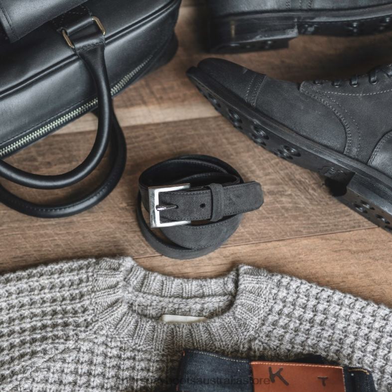 Accessories Shadow Grey Thursday Boots Men Classic Leather Belt J4B0D173