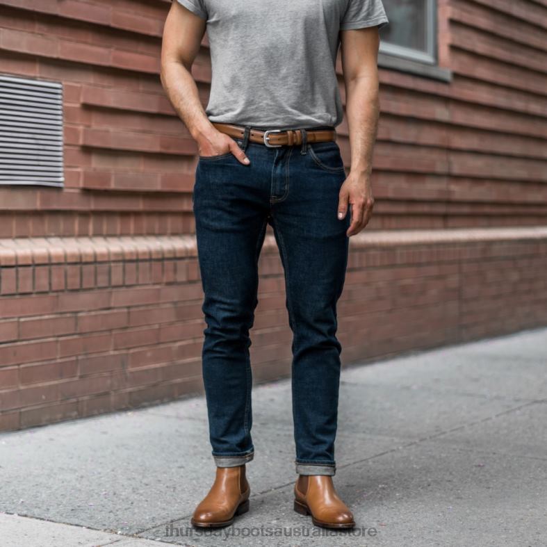 Accessories Toffee Thursday Boots Men Refined Leather Belt J4B0D266