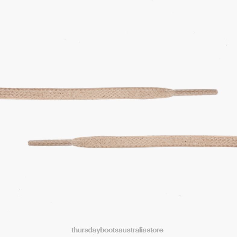 Accessories Beige Thursday Boots Men Flat Waxed Cotton Laces J4B0D293