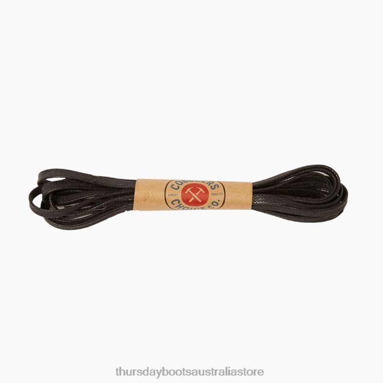 Accessories Black Thursday Boots Men Flat Waxed Cotton Laces J4B0D289