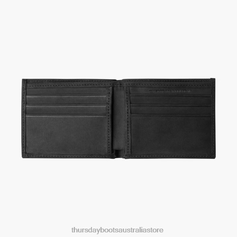Accessories Black Matte Thursday Boots Men Bifold Wallet J4B0D268