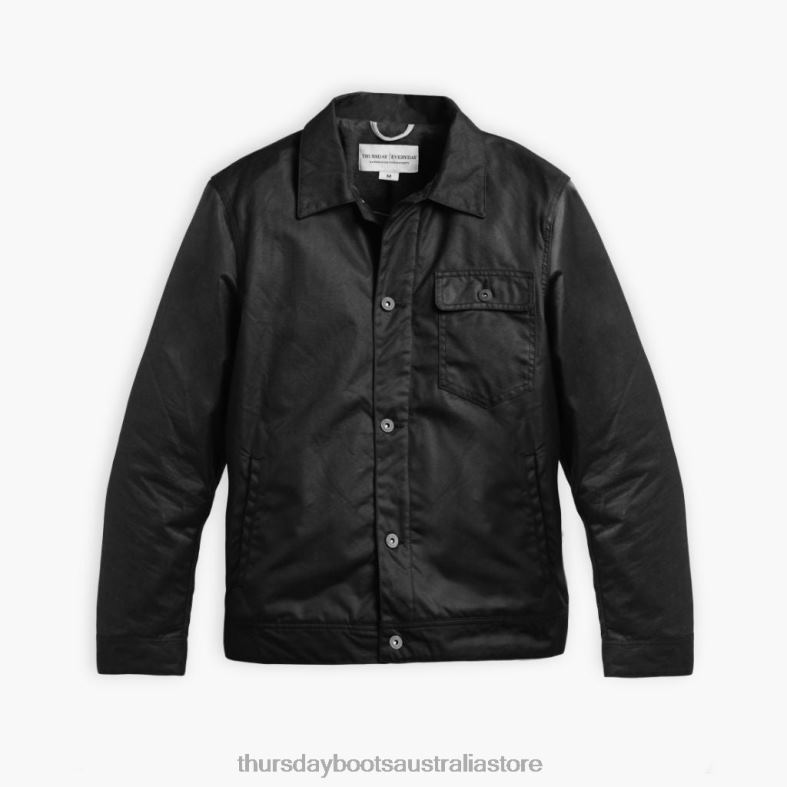 Clothes Black Thursday Boots Men Waxed Canvas Field Jacket J4B0D233