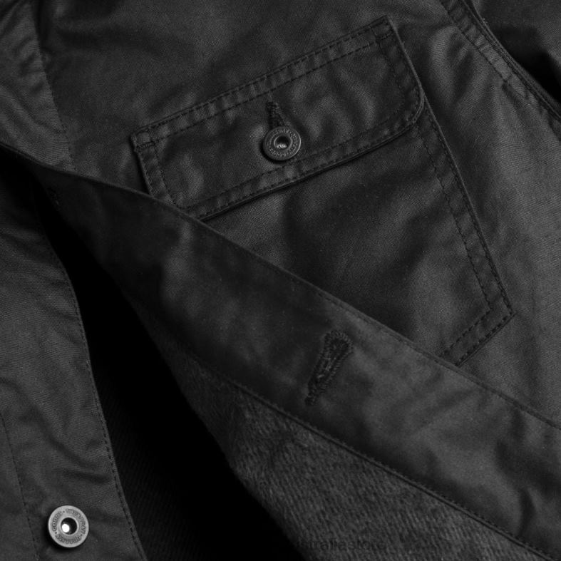 Clothes Black Thursday Boots Men Waxed Canvas Field Jacket J4B0D233