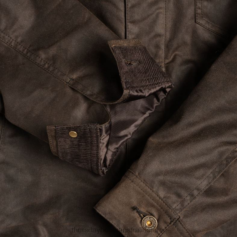 Clothes Dark Olive Thursday Boots Men Waxed Canvas Field Jacket J4B0D235