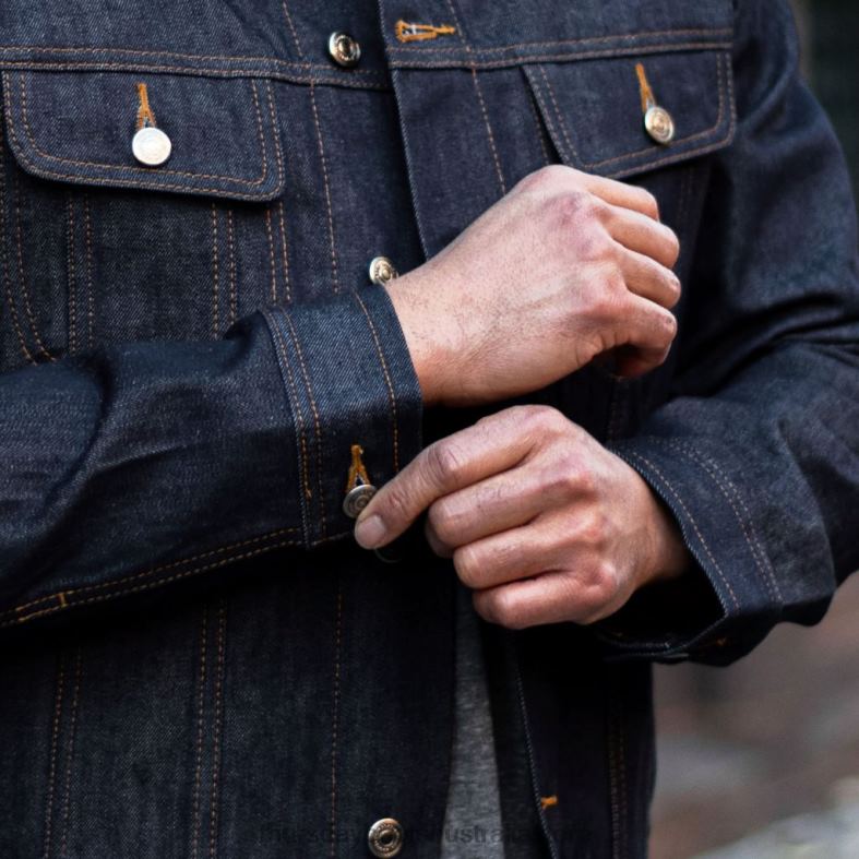 Clothes Raw Indigo Thursday Boots Men Denim Trucker Jacket J4B0D232