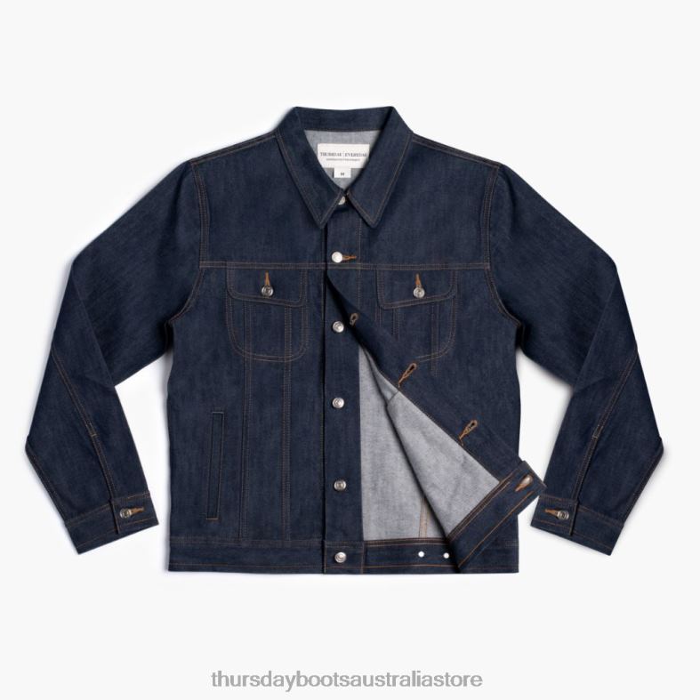 Clothes Raw Indigo Thursday Boots Men Denim Trucker Jacket J4B0D232