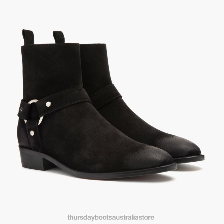 Shoes Black Suede Thursday Boots Men Harness J4B0D90