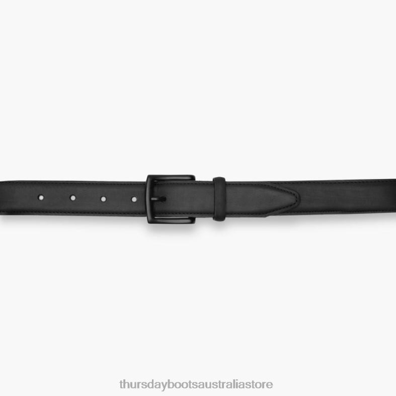 Accessories Black Matte Thursday Boots Women Classic Leather Belt J4B0D467