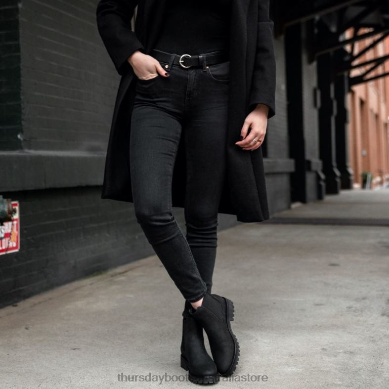 Accessories Black Thursday Boots Women Circle Leather Belt J4B0D465