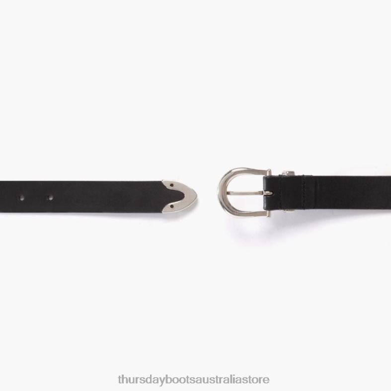 Accessories Black Thursday Boots Women Western Leather Belt J4B0D471