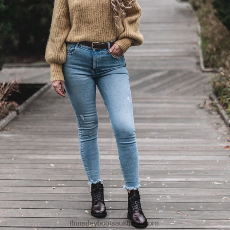 Accessories Brown Thursday Boots Women Classic Leather Belt J4B0D469