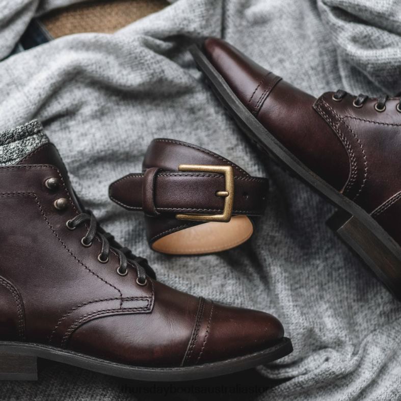 Accessories Brown Thursday Boots Women Classic Leather Belt J4B0D469