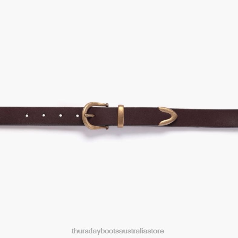 Accessories Brown Thursday Boots Women Western Leather Belt J4B0D472