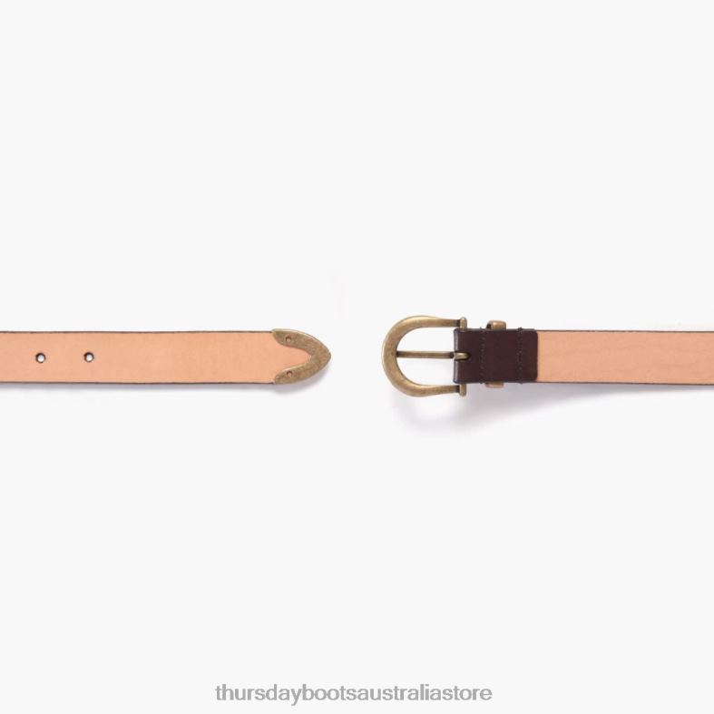 Accessories Brown Thursday Boots Women Western Leather Belt J4B0D472