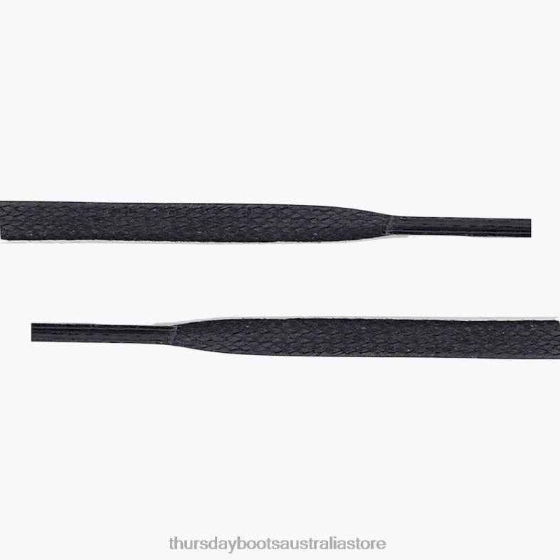 Accessories Black Thursday Boots Women Flat Waxed Cotton Laces J4B0D536