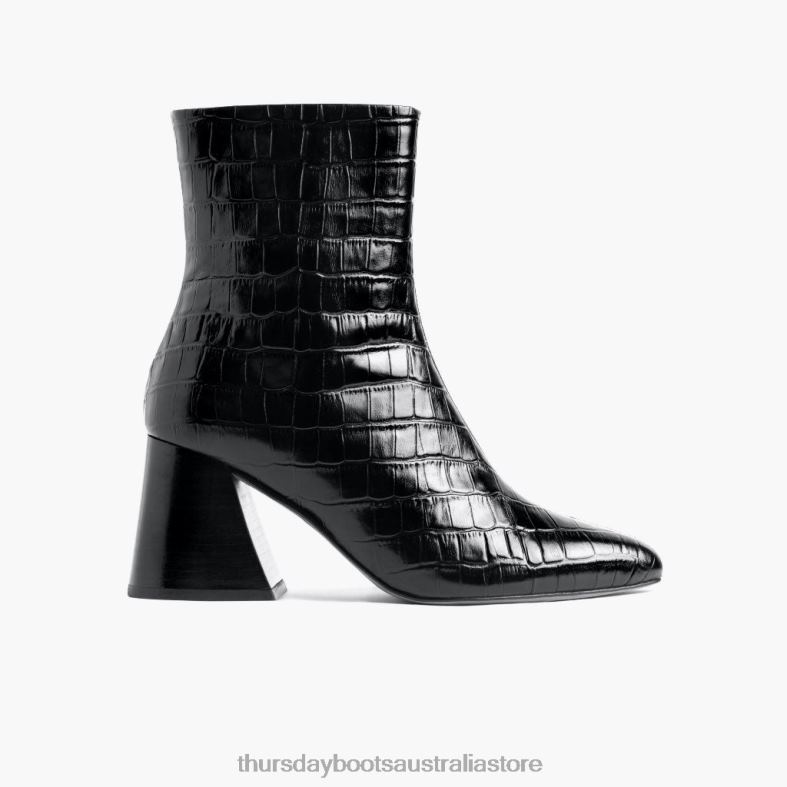 Shoes Black Croco Thursday Boots Women Heartbreaker J4B0D435